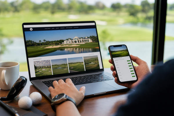 Cách booking golf nhanh chóng: Website, app và đại lý