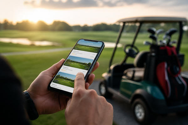 Hướng dẫn chi tiết từng bước đặt sân golf online