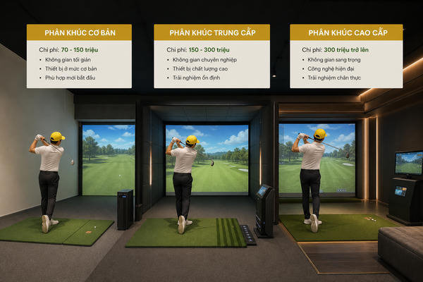 Chi phí làm phòng golf trong nhà & các phân khúc giá