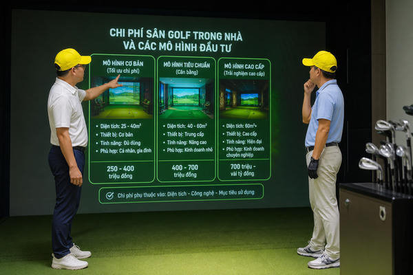 Chi phí sân golf trong nhà và các mô hình đầu tư