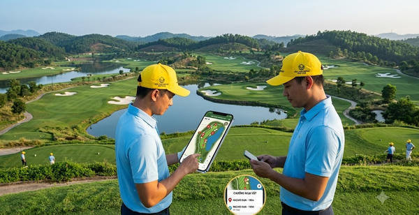 Văn Lang Empire T&T Golf Club: ví dụ sân 36 hố để test app GPS
