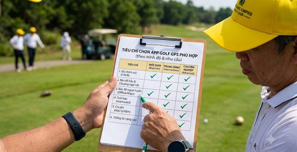 Tiêu chí chọn app golf GPS phù hợp (theo trình độ & nhu cầu)
