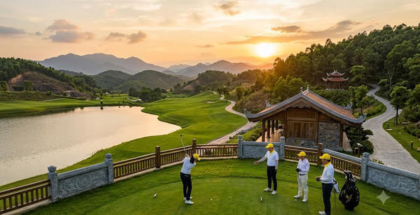 Chọn sân tập & trải nghiệm sân golf truyền cảm hứng (KB): Văn Lang Empire T&T Golf Club